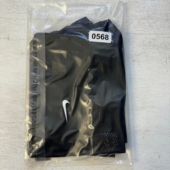 NIKE MID-RISE MESH-PANELED SHORTS black fn3336-010 L - Picture 10 of 10